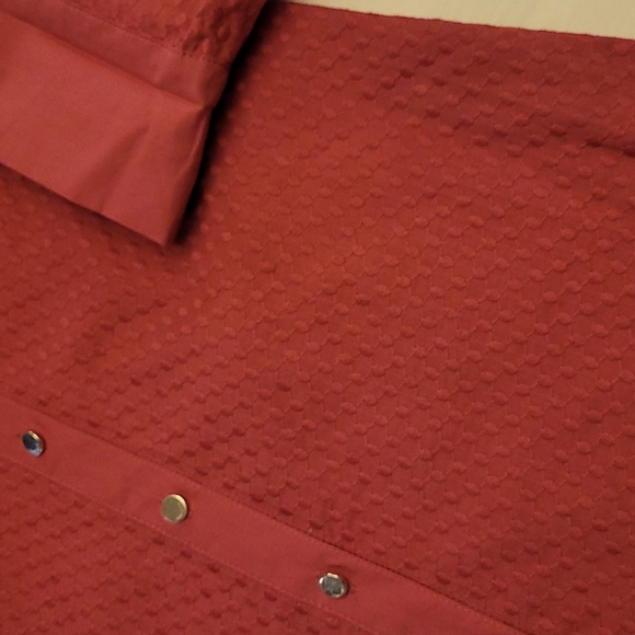 NWT Raspberry Anne Klein Textured Blouse 100% Cotton - Picture 8 of 11